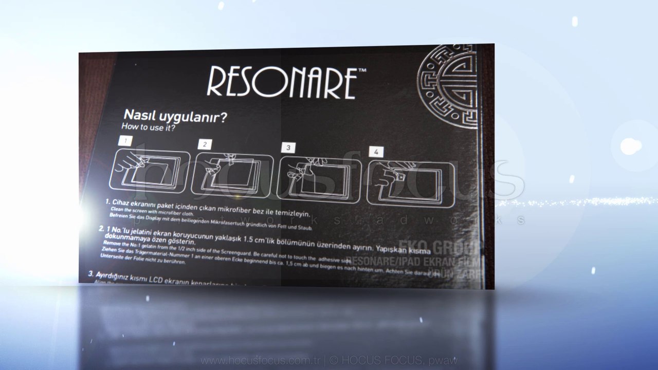 Eko Group:Resonare - iPAD Ekran Filmi Ürün Zarfı