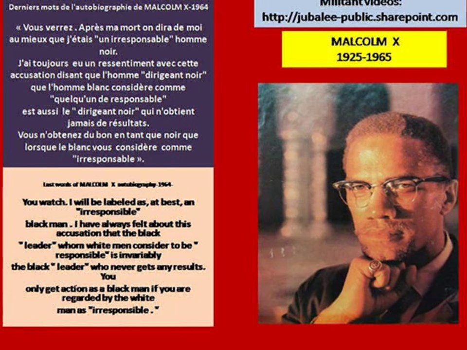 MALCOLM X CITATIONS-- EPISODE 27