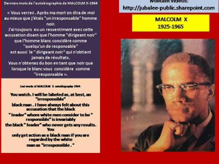 MALCOLM X CITATIONS-- EPISODE 27