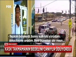 Motorsikletli gencin inanılmaz kurtuluşu