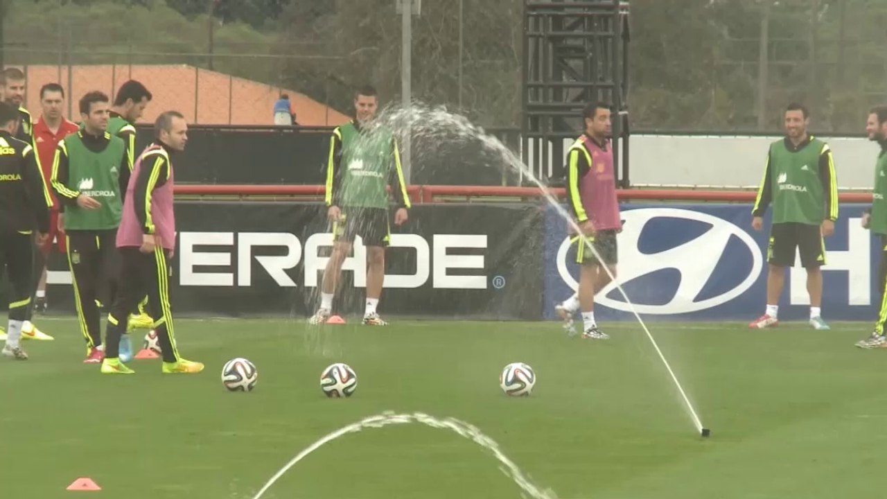 WM 2014: Sprinkel-Pause für Spanien