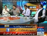 Intense fight between PTI's Faiz Chauhan and PML N Mian Manan in News Beat