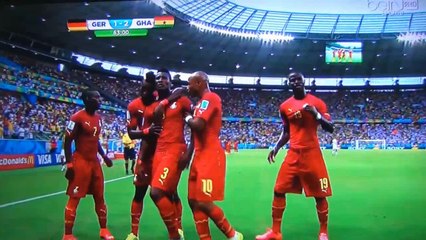الهدف الثاني لغانا في شباك ألمانيا