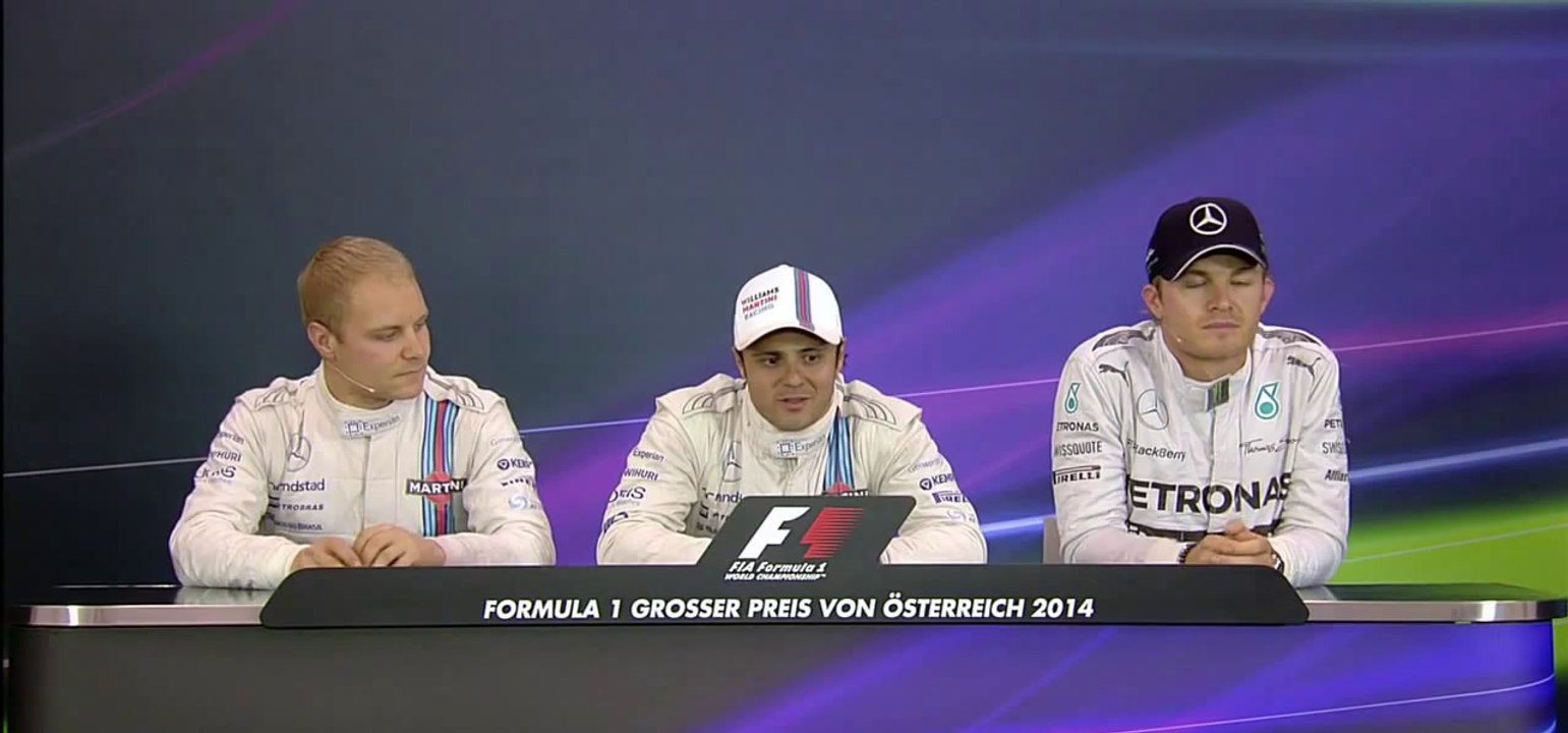 F1 2014 - 08 Austrian GP - Post-Qualifying  Top 3