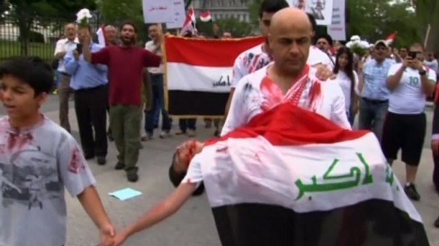 Calls for and against U.S. involvement in Iraq