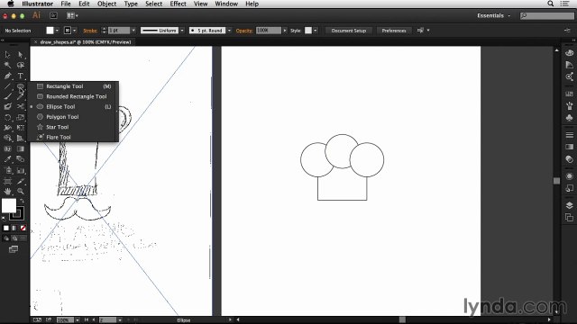 -Drawing basic shapes for your logo