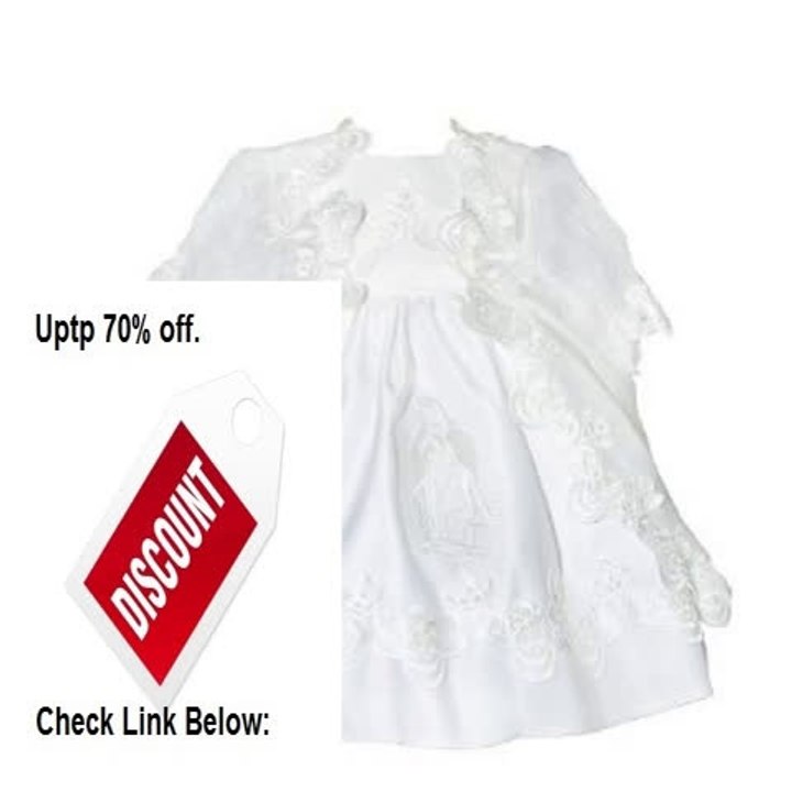 Cheap Deals White Baby Christening Dress with Virgin Mary Embroidery Review