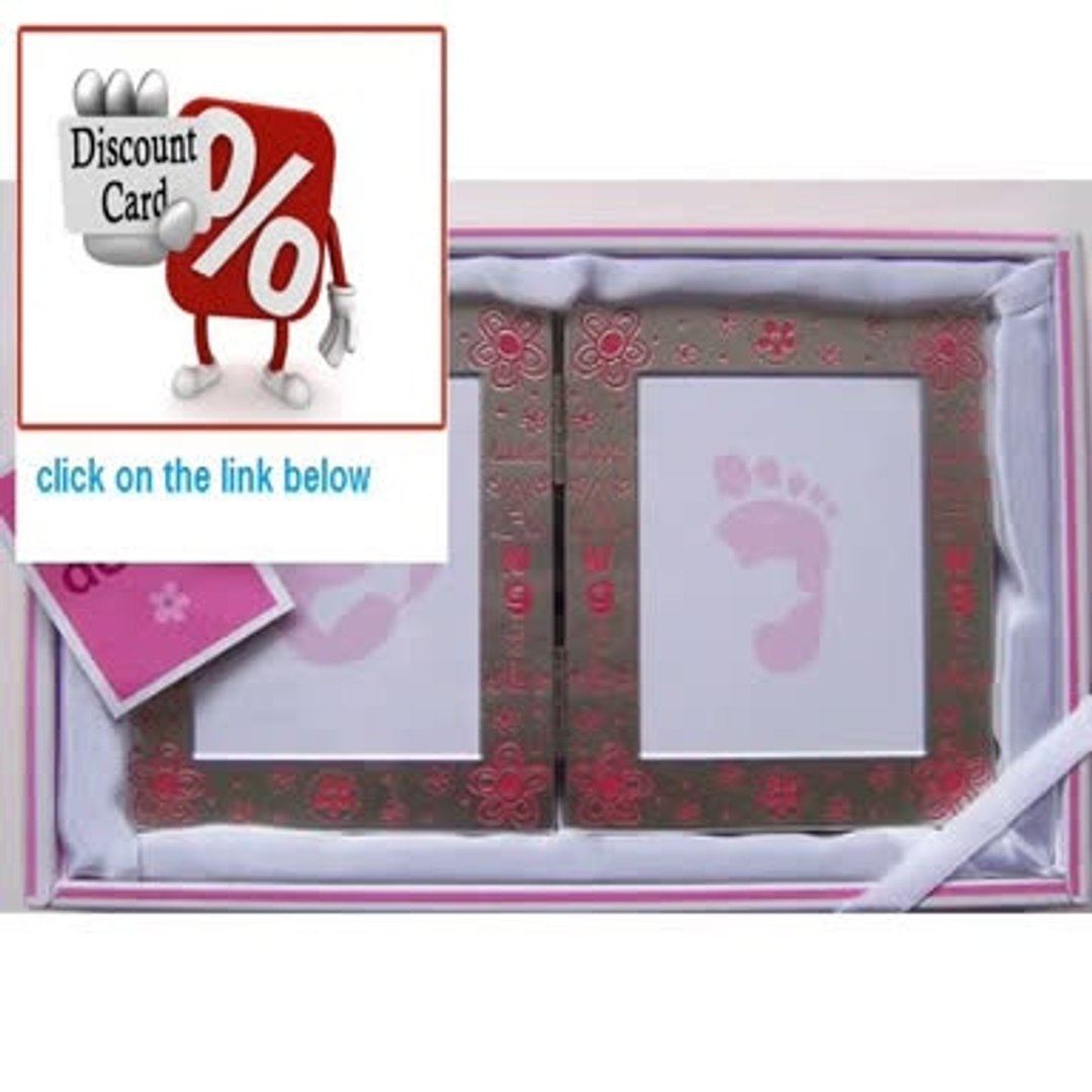 my first handprint footprint frame set