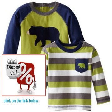 Cheap Deals Little Me Baby-boys Infant Bear 2 Pocket Top Review