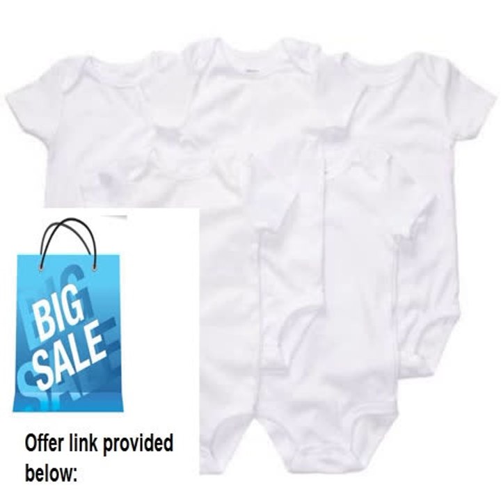 Cheap Deals Carters Basic White 5 Pack Bodysuits (6 MO) Review