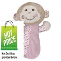 Discount Mary Meyer Baby Cheery Cheeks Rattle, Tails Monkey Review