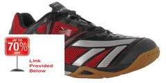 Best Rating Hi-Tec V-Lite Mens Cross Court Indoor Court Shoes Black/Red Review