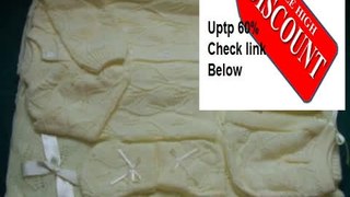 Best Price Ivory 6 Pc Knit Crochet Leaf Design Baby Set Blanket Pants Sweater Hat Booties Review