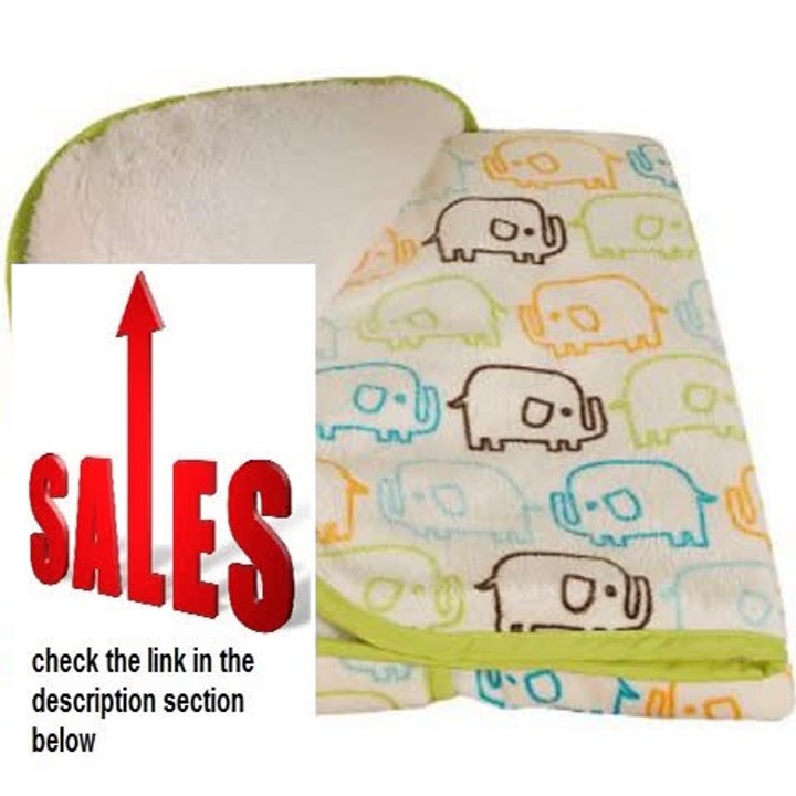 Best Price Zutano Elephants Velour and Sherpa Blanket, Elephant Review