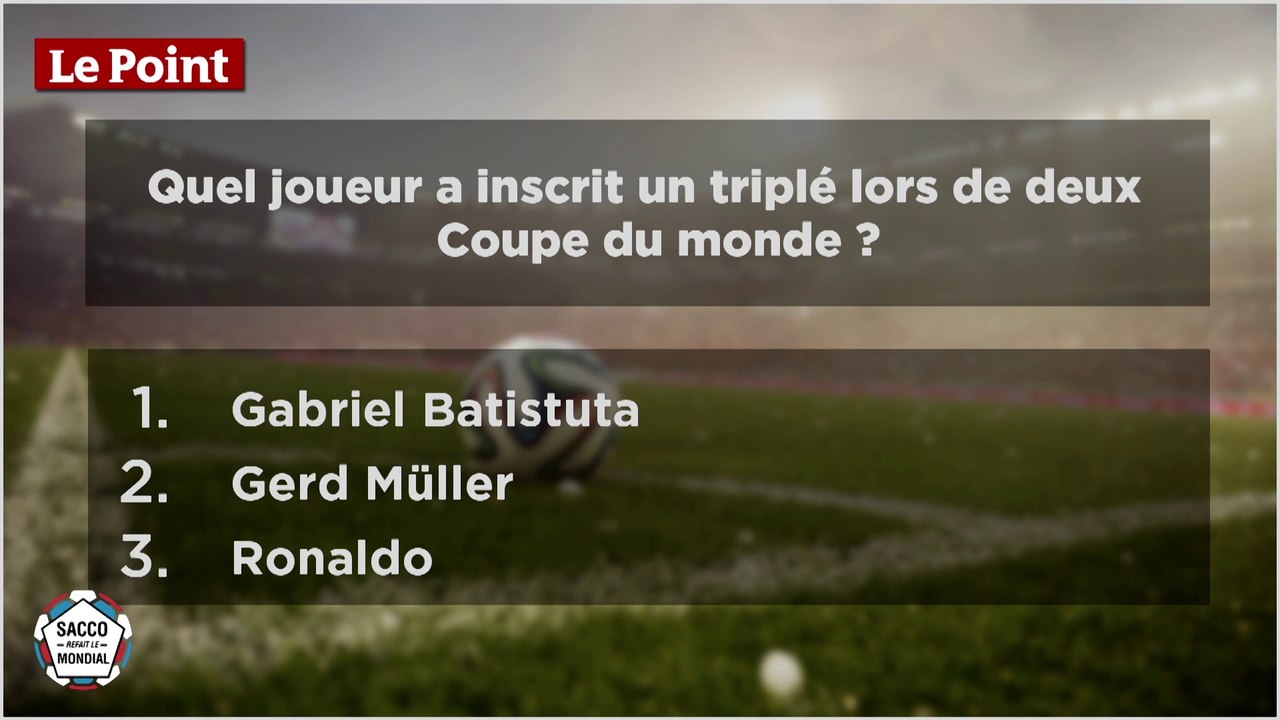 « Qui tapera Sacco ? » : un triplé par Mondial !