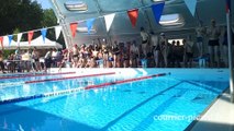 Départ des 6 heures de natation de Péronne