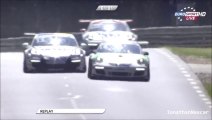 Kevin Estre poncture in last lap Porsche Carrera Cup 2014 Le Mans 24 Hours