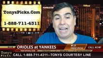 MLB Odds New York Yankees vs. Baltimore Orioles Pick Prediction Preview 6-22-2014