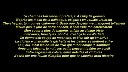 Fababy - J'vous Baise Tous (Paroles / Lyrics) (Freestyle 4)