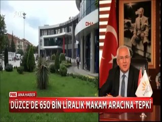 Düzce'de Ak Partili Belediye Başkanının 650 Bin liralık makam aracı
