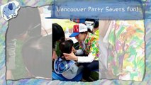 Burnaby family day face painting and giant parachute play clowns