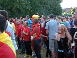 Ambiance lors du match Belgique-Russie à Leuze-en-Hainaut