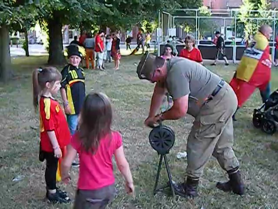 Ambiance après le match Belgique-Russie à Leuze-en-Hainaut