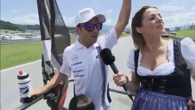 F1 2014 - 08 Austrian GP - Pre-Race Drivers parade - Felipe Massa