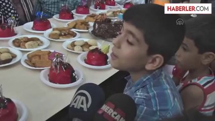 Yetim çocuklar doğum günlerini kutladı -