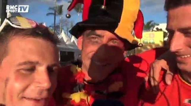 Football / Les supporters belges fêtent leur qualification à Rio - 22/06