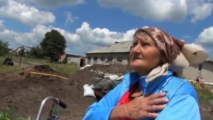 "When they jets fly over, we just pray to God" -- civilian in east Ukraine