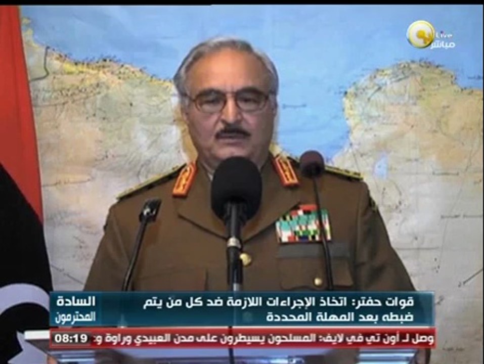 السادة المحترمون: قوات حفتر تمهل القطريين والأتراك المتواجدين بشرق ليبيا 48 ساعة للخروج
