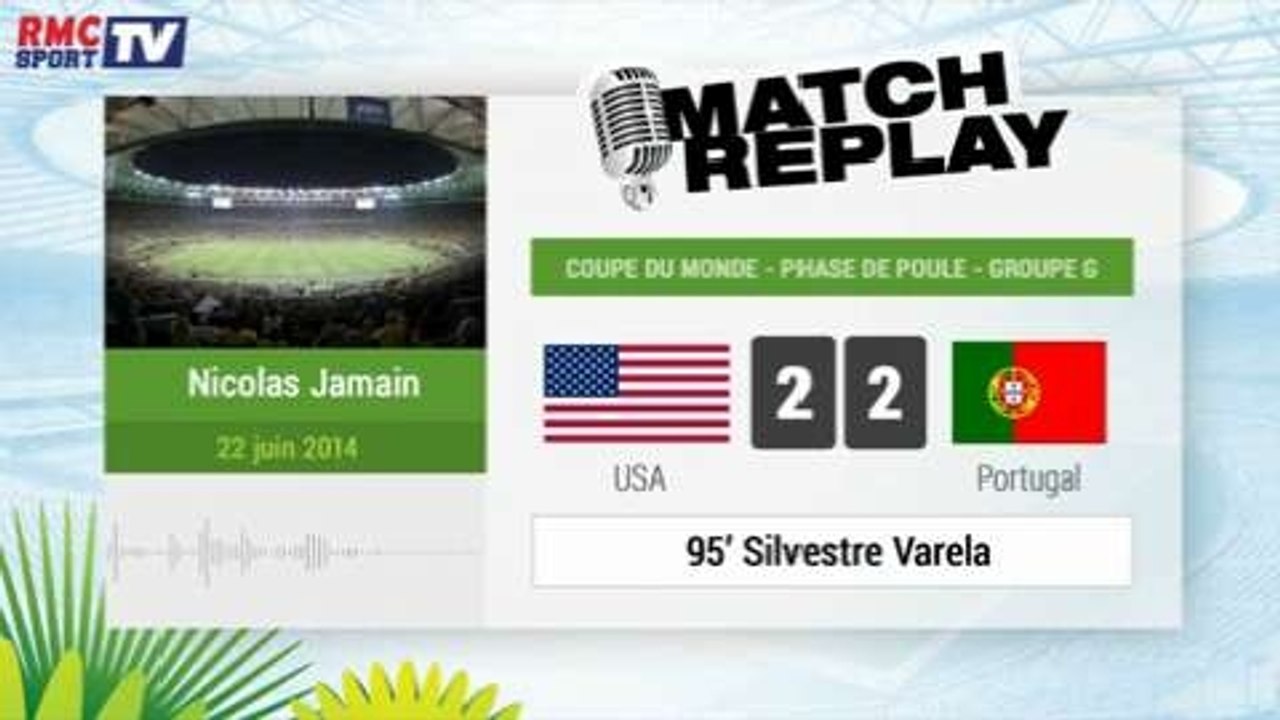 USA - Portugal : Le Match Replay avec le son RM...