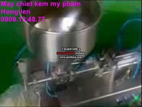 Máy chiết kem đặc, máy chiết kem mỹ phẩm, máy chiết kem dưỡng da bán tự động