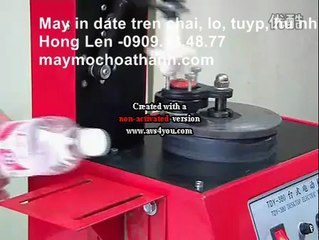 Máy in date trên chai lọ, máy in date trên hũ, tuýp mỹ  phẩm, máy in date trên lon nhôm, lon thiếc