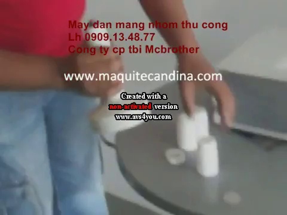 Máy ép màng nhôm chai lọ nhựa thủ công DGYF-500A, máy màng siu thủ công