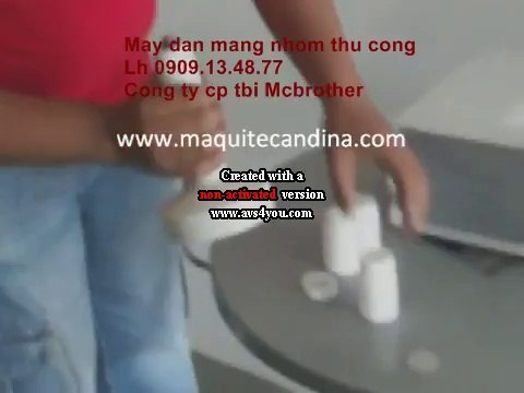 Máy ép màng nhôm chai lọ nhựa thủ công DGYF-500A, máy màng siu thủ công