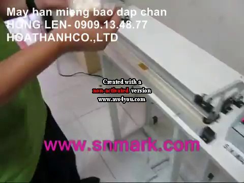 Máy hàn dập chân, máy hàn mép túi nilon dập chân, máy hàn miệng bao đạp chân