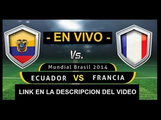 Ver partido Ecuador vs Francia En Vivo Mundial Brasil 2014 25 de Junio 2014