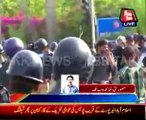 PAT workers battle with police in early hours