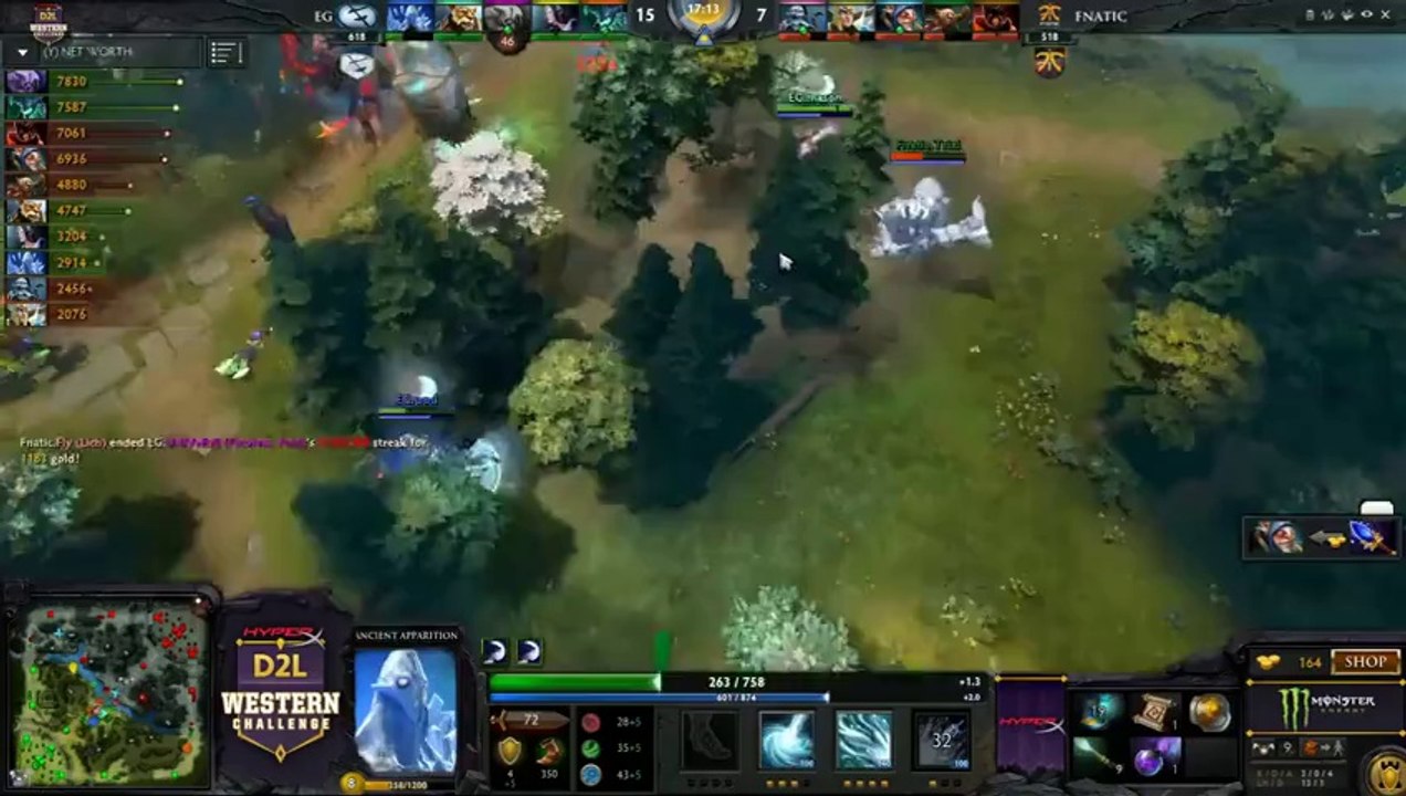 HyperX D2L Western Challenge Playoffs - Evil Geniuses vs Fnatic (Game 1)