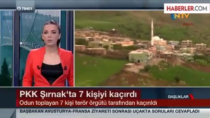 PKK Ağaç Kesen 7 Köylüyü Kaçırdı