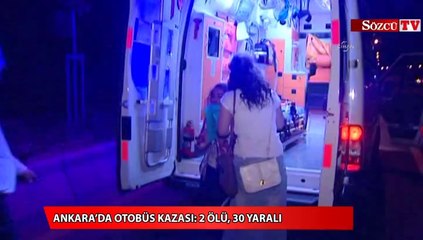 Download Video: Ankara’da otobüs kazası 2 ölü, 30 yaralı