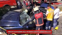 Yarışta ölen kişinin oğlu ve babası gözyaşlarına boğuldu