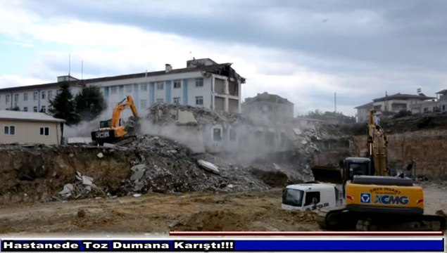 Hastanede Toz Dumana Karıştı