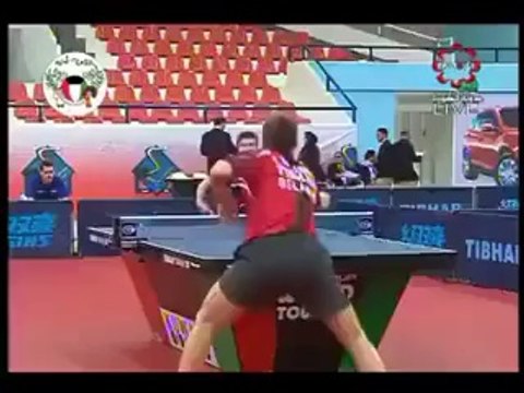 The most amazing trick shot ever seen in table tennis!