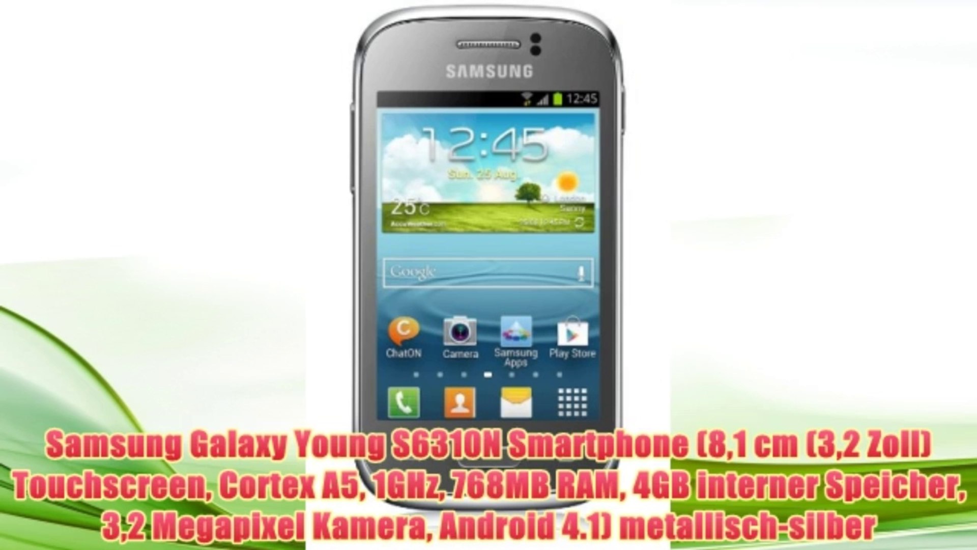 Samsung Galaxy Young S6310n Smartphone Zum Kaufen Video Dailymotion