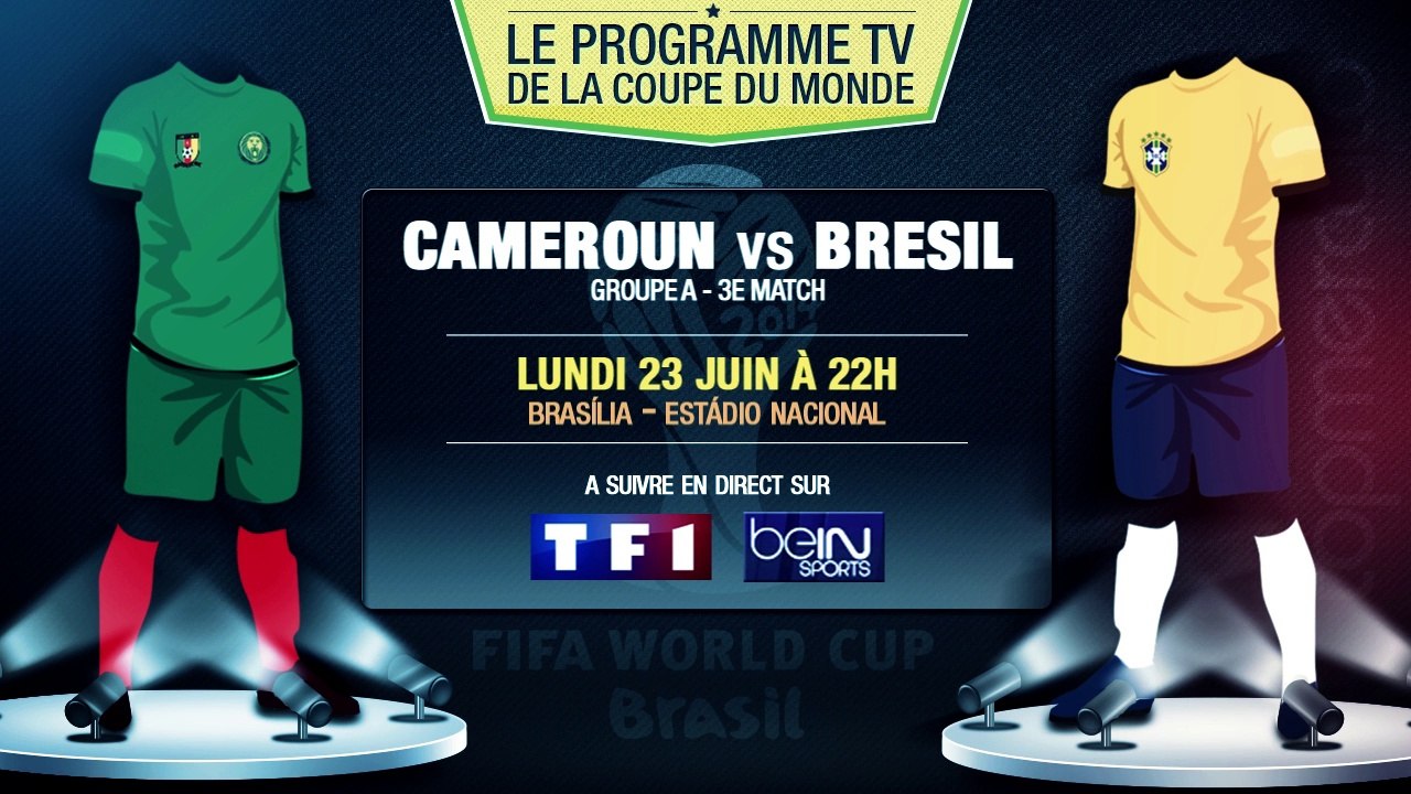 Cameroun - Brésil, Pays-Bas - Chili... Le programme TV du jour !