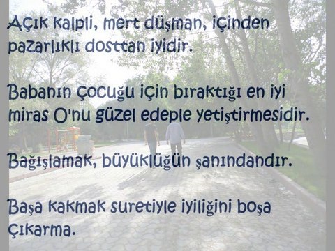 SÖZLER (slayt), Fon Müzikleri eşliğinde