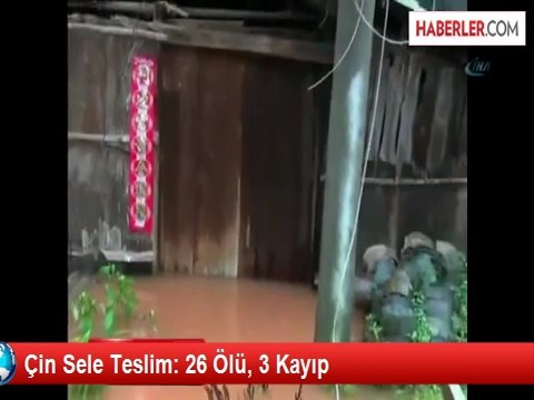 Çin Sele Teslim: 26 Ölü, 3 Kayıp